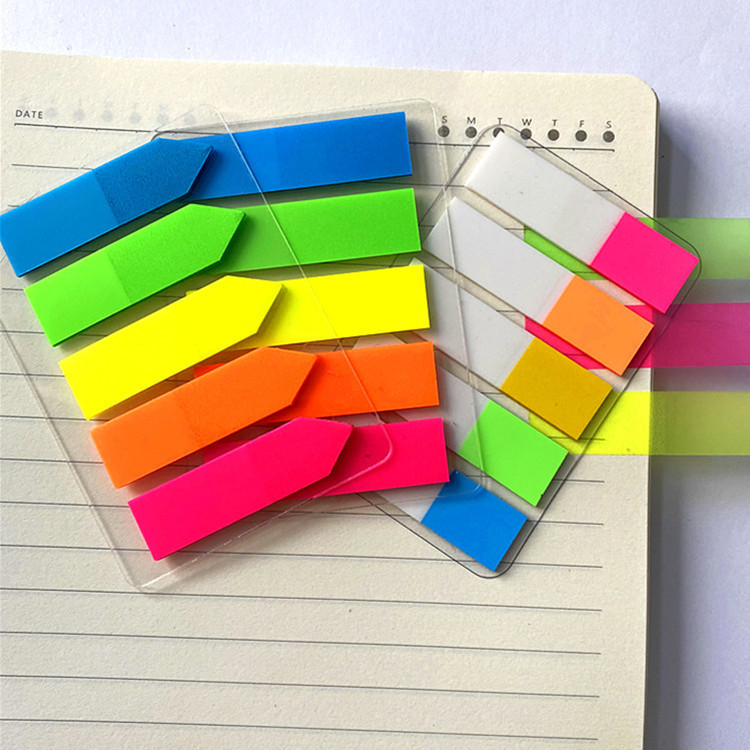 Seven-Color Arrow Fluorescent Film Indication Label Sticker Loose-Leaf Transparent Sticky Classification Index Stickers Bookmark Paper Note Seven-Color Arrow Fluorescent Film Indication Label Sticker Loose-Leaf Transparent Sticky Classification Index Stickers Bookmark Paper Note