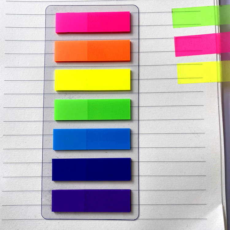 Seven-Color Arrow Fluorescent Film Indication Label Sticker Loose-Leaf Transparent Sticky Classification Index Stickers Bookmark Paper Note Seven-Color Arrow Fluorescent Film Indication Label Sticker Loose-Leaf Transparent Sticky Classification Index Stickers Bookmark Paper Note
