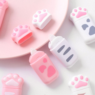 Twingo Tiangao Cat's Paw Correction Tape Soft and Adorable Cat Correction Tape Double-Headed Correction Tape Dotting Glue Double-Sided Tape