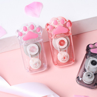 Twingo Tiangao Cat's Paw Correction Tape Soft and Adorable Cat Correction Tape Double-Headed Correction Tape Dotting Glue Double-Sided Tape