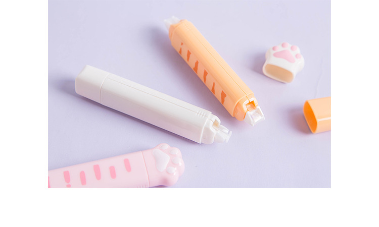 Twingo Tiangao Cat's Paw Correction Tape Soft and Adorable Cat Correction Tape Double-Headed Correction Tape Dotting Glue Double-Sided Tape