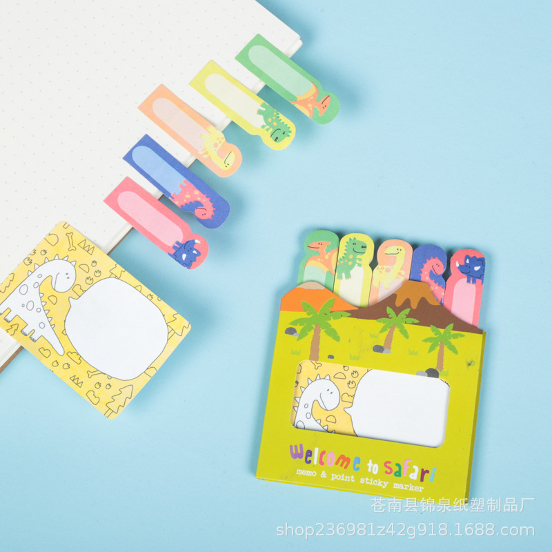 Factory Wholesale Cute Cartoon Creativity Sticky Notes Square Shaped Note Sticker Printing Note Paper Customization plus Logo