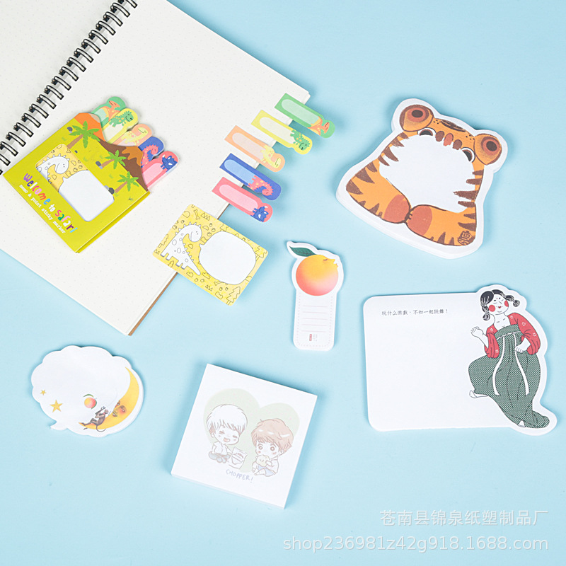 Factory Wholesale Cute Cartoon Creativity Sticky Notes Square Shaped Note Sticker Printing Note Paper Customization plus Logo Factory Wholesale Cute Cartoon Creativity Sticky Notes Square Shaped Note Sticker Printing Note Paper Customization plus Logo
