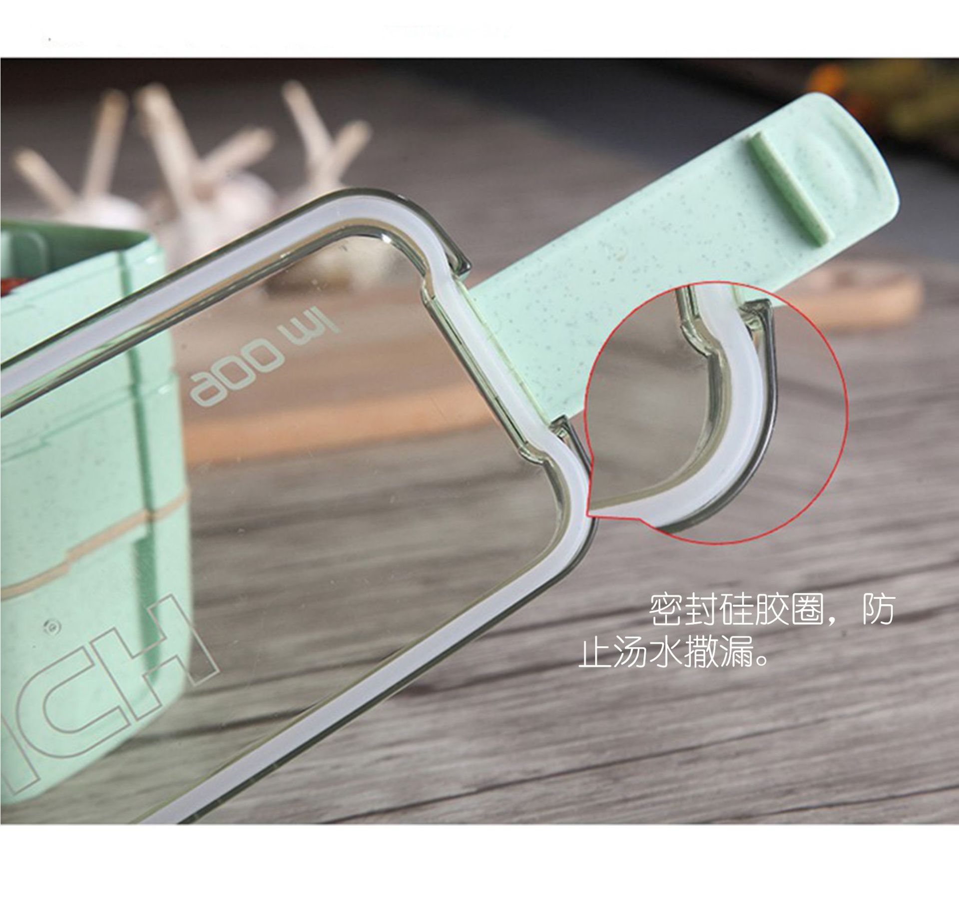 Square Double Three-Layer Wheat Straw Fiber Plastic Lunch Box Student Adult Lunch Box Tape Tableware Customization Square Double Three-Layer Wheat Straw Fiber Plastic Lunch Box Student Adult Lunch Box Tape Tableware Customization