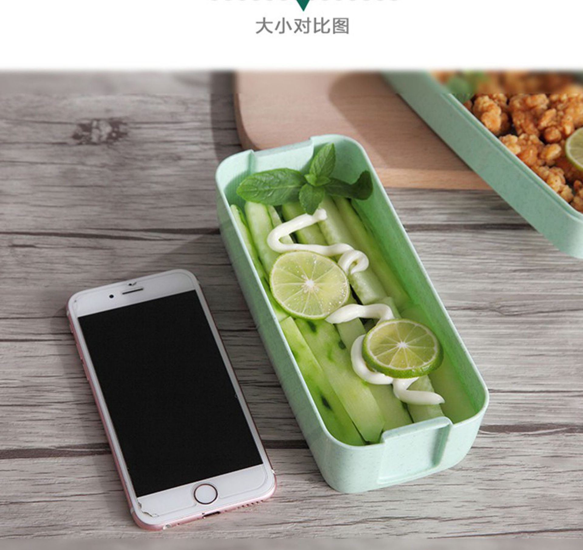 Square Double Three-Layer Wheat Straw Fiber Plastic Lunch Box Student Adult Lunch Box Tape Tableware Customization Square Double Three-Layer Wheat Straw Fiber Plastic Lunch Box Student Adult Lunch Box Tape Tableware Customization