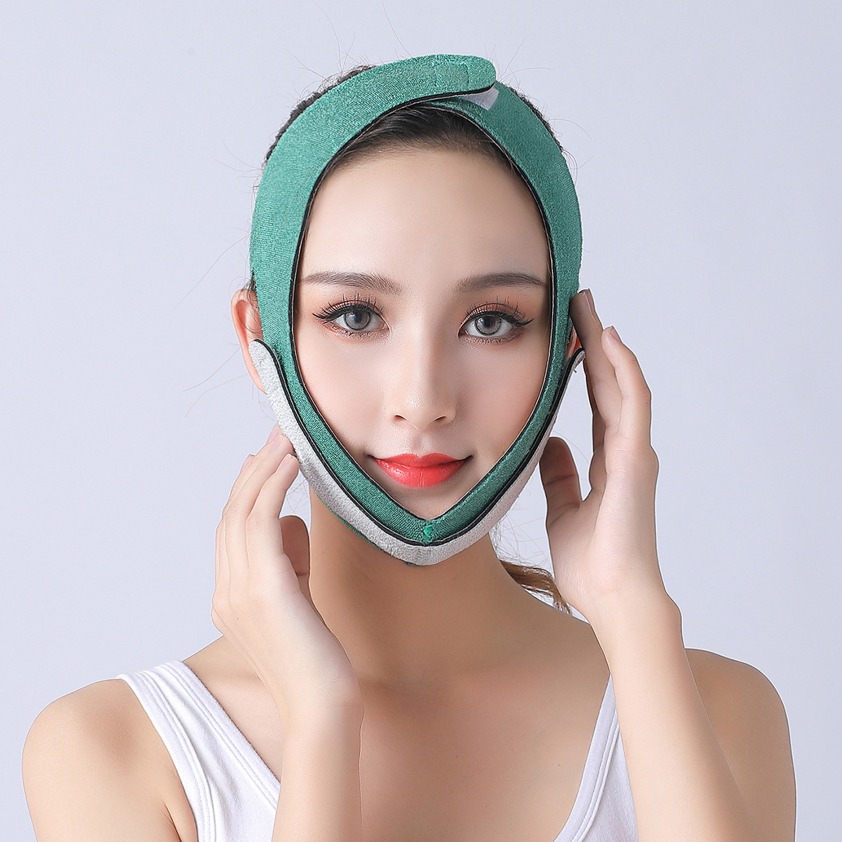 Face Lift Tape Artifact V Face with Beauty Instrument Double Chin Face Carving V-Line Massager Facial Face Massager V Face Bandage