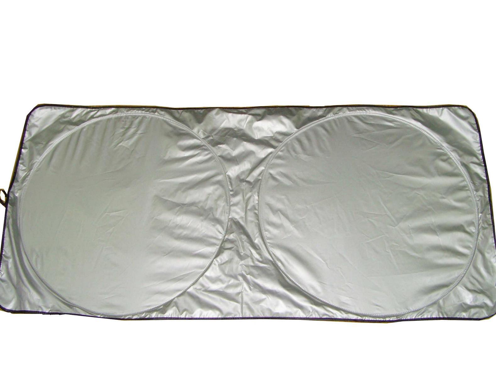 Summer sun protection polyester silver tape double ring sun block