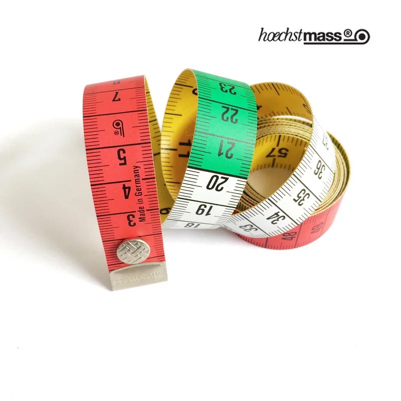 Sewing Special Tape Measure German Quality Color Buckle Tape Measure British Double-Sided Color Tape Measure Belt Button