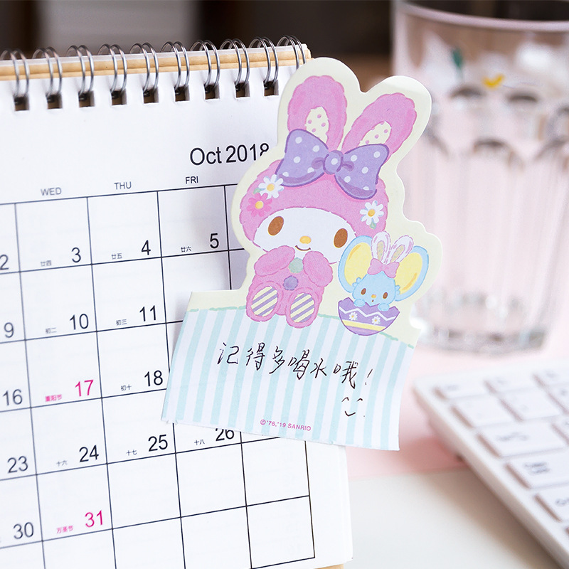 Japanese Cartoon Easter Egg Note Paper Hand Account Notes Left Note Sticker Sticky Notes