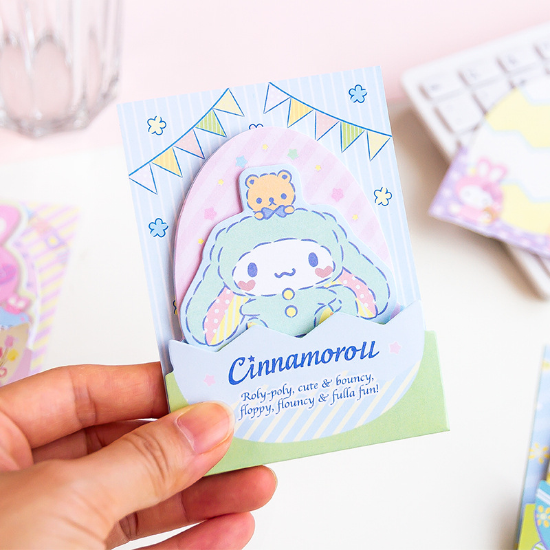 Japanese Cartoon Easter Egg Note Paper Hand Account Notes Left Note Sticker Sticky Notes