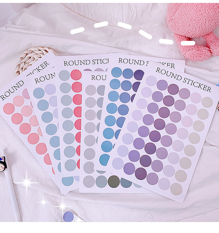 Salt Series Message Memo Note Sticker Korean Ins Style Dot Mobile Phone Hand Ledger Sticker DIY Stickers Journal Decorative Stickers