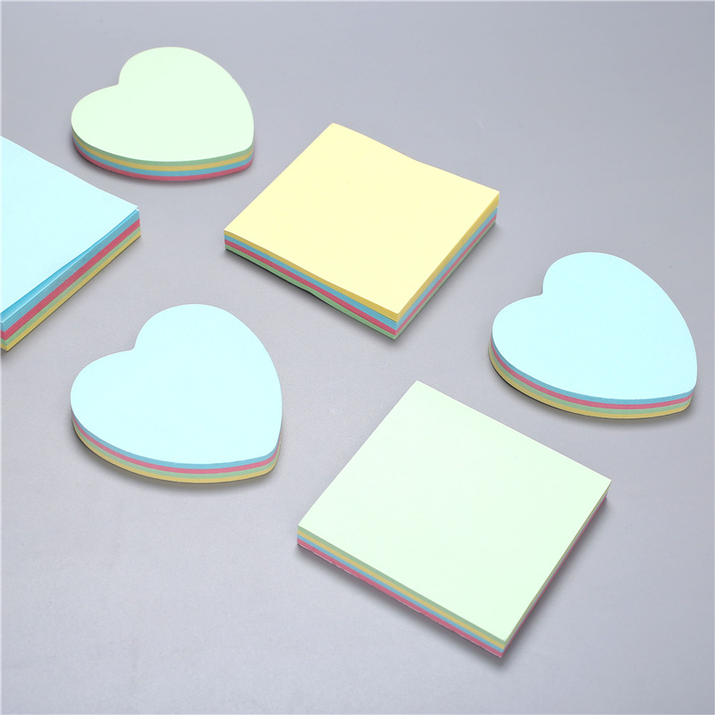 Color Sticky Note Note Sticker Takeaway Praise Post-It Notes Square Note Paper Office Notepad 76*76 Customization