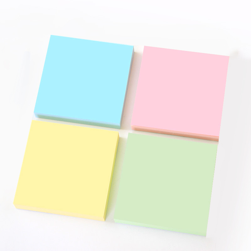 Color Sticky Note Note Sticker Takeaway Praise Post-It Notes Square Note Paper Office Notepad 76*76 Customization