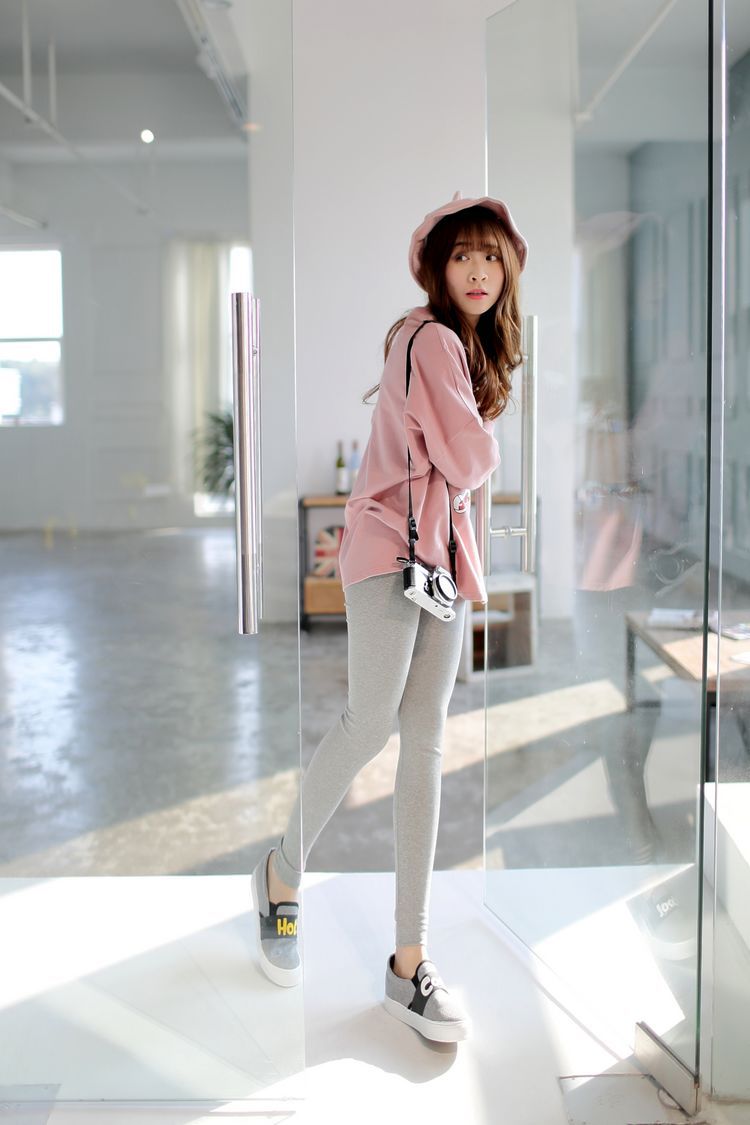 Women's Cotton Autumn Leggings Tappered Pencil Pants Slim Fit Slimming outside Wear Korean Style Leggings Solid Color Sports Casual Pants Women's Cotton Autumn Leggings Tappered Pencil Pants Slim Fit Slimming outside Wear Korean Style Leggings Solid Color Sports Casual Pants