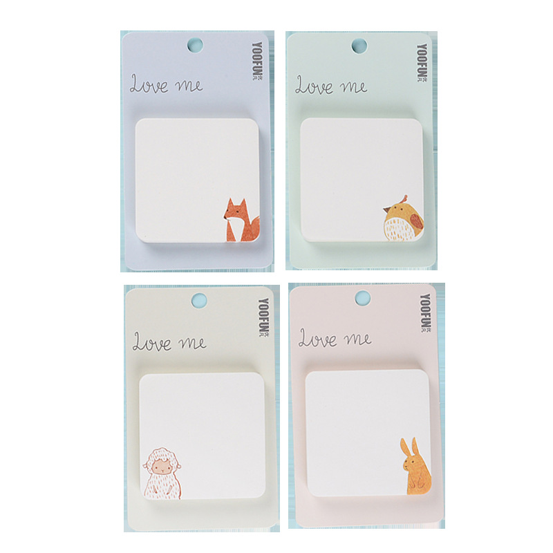Yoofun Creative Cartoon Sticky Notes Cute Student with Note Paper Takeaway Sticky Notes Customized Note Sticker Factory