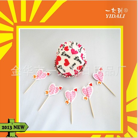 (factory direct sales) valentine's day series environmental protection cake paper cup toothpick box cake paper holder. (factory direct sales) valentine's day series environmental protection cake paper cup toothpick box cake paper holder.