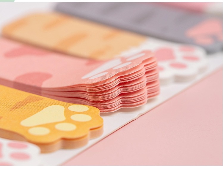 Tiangao Cat's Paw Sticky Notes Cute Event-Recording Notepaper Note Sticker Good-looking Writable Notepad Stickers Wholesale