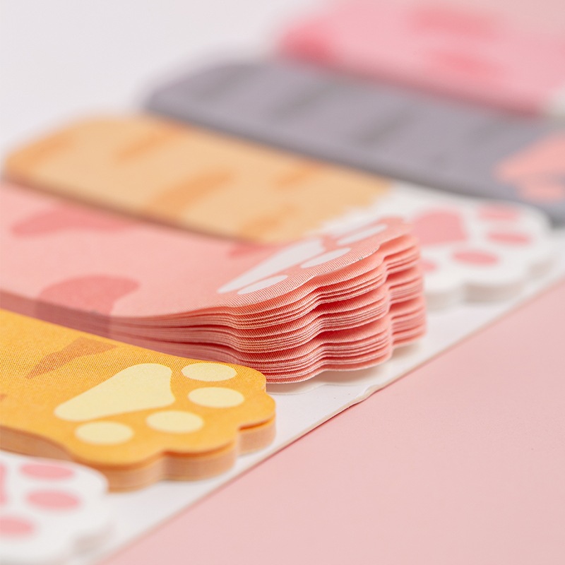 Tiangao Cat&#039;s Paw Sticky Notes Cute Event-Recording Notepaper Note Sticker Good-looking Writable Notepad Stickers Wholesale