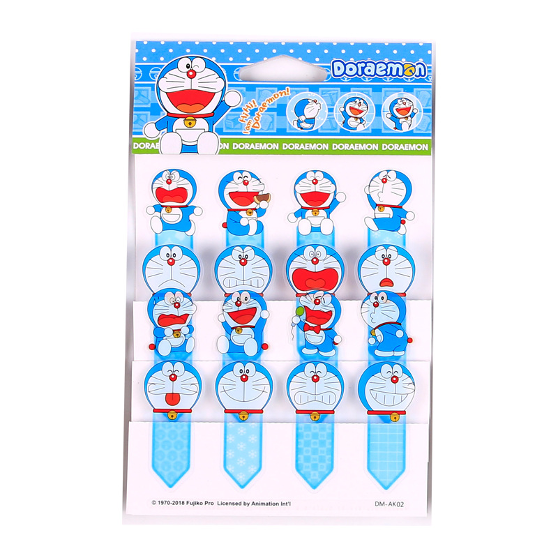 Officially Authorized Doraemon Bookmark Sticker Transparent PVC Classification Instruction Note Paper Index Blue Fat Man Gift
