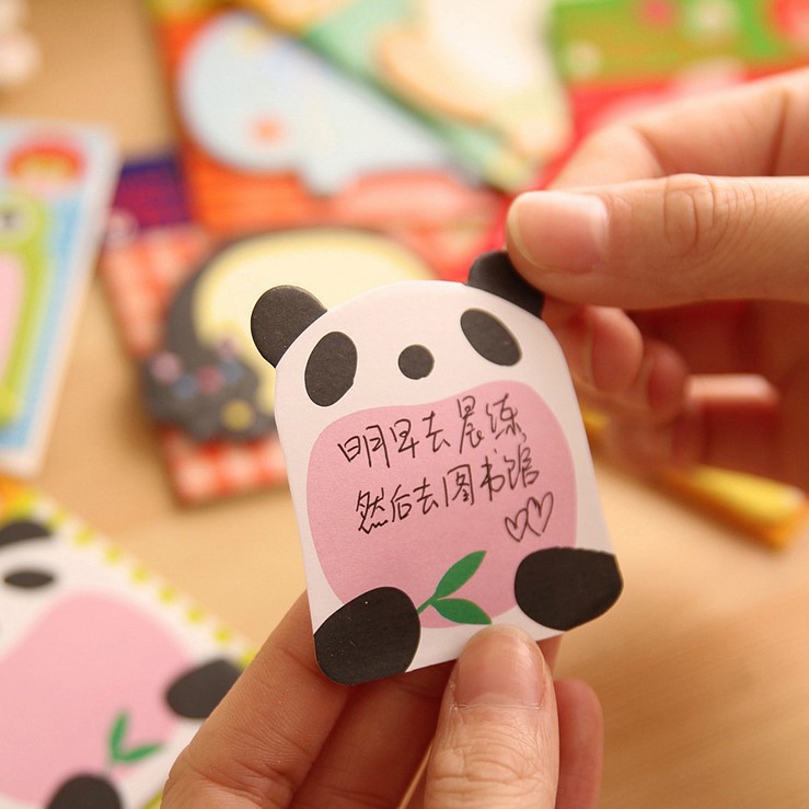 Japan and South Korea Cute Stationery Animal Sticky Notes Cartoon N Times Lazy Eggs Stickers Note Message Sticker Notebook