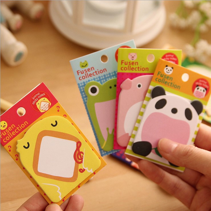 Japan and South Korea Cute Stationery Animal Sticky Notes Cartoon N Times Lazy Eggs Stickers Note Message Sticker Notebook