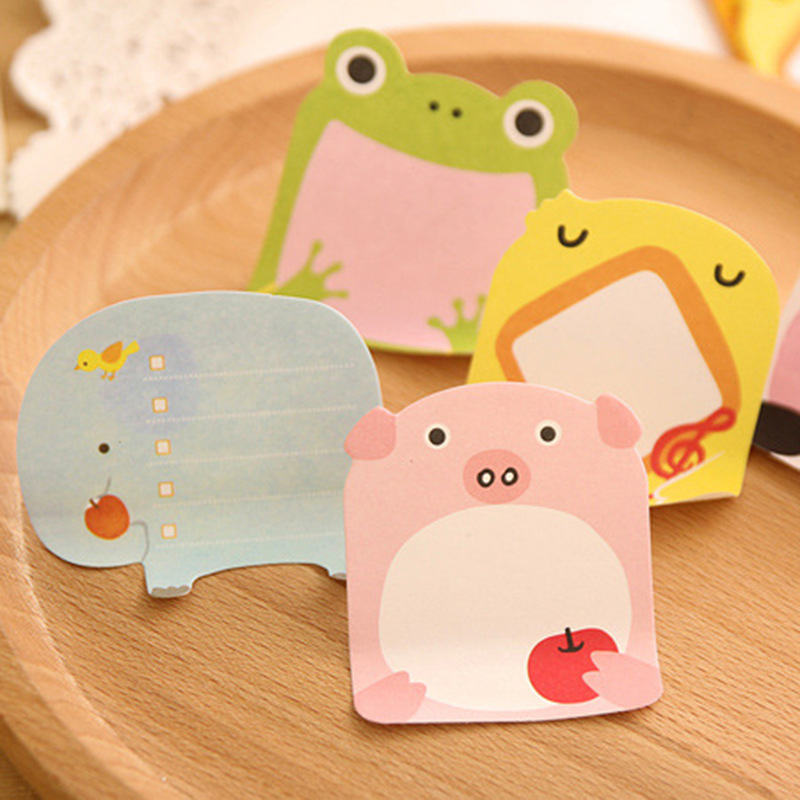 Japan and South Korea Cute Stationery Animal Sticky Notes Cartoon N Times Lazy Eggs Stickers Note Message Sticker Notebook