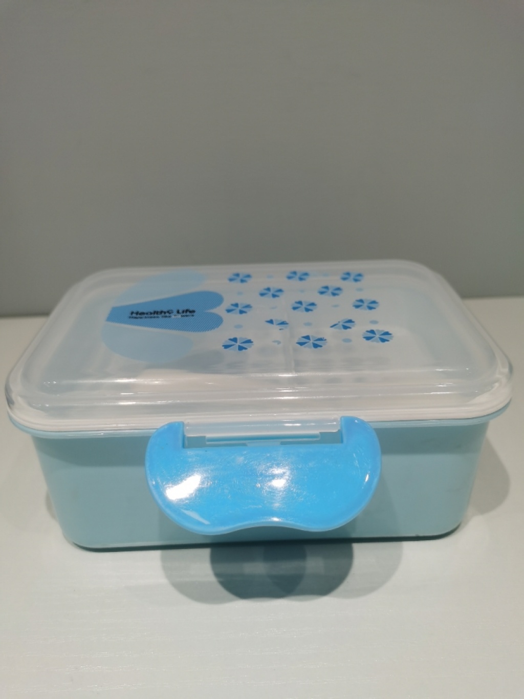 H56-6051 Double-Layer Portable Lunch Box Tape Spoon Student Edible Lunch Box Household Portable Lunch Box Lunch Box