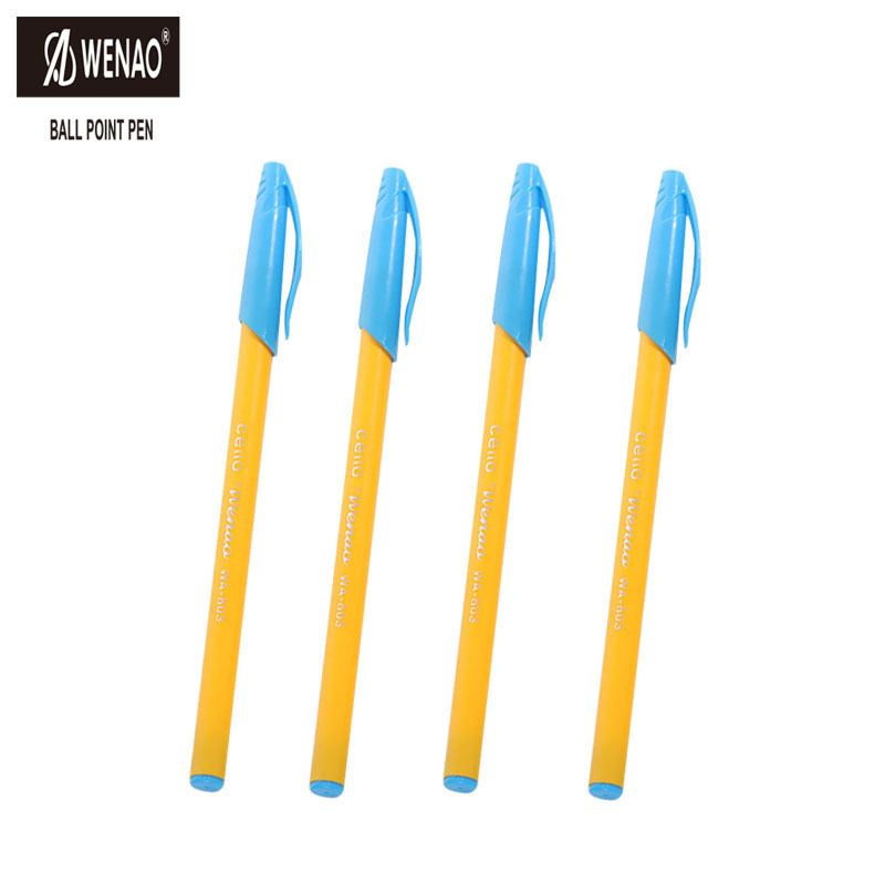 Creative 0.6mm plastic office stationery gift advertising pen ink ball pen stationery