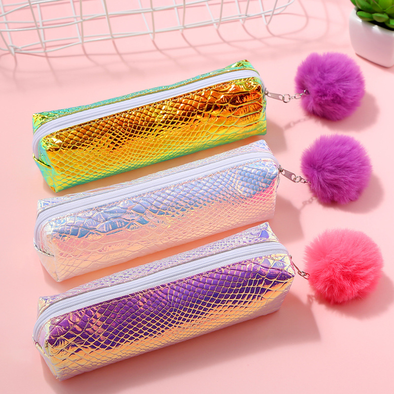 Laser pen bag with ball pen bag PU pen bag pencil bag stationery bag cosmetic bag storage bag Laser pen bag with ball pen bag PU pen bag pencil bag stationery bag cosmetic bag storage bag