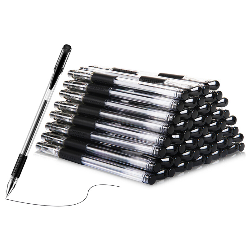 Bulk European Standard Gel Pen Black Writing 0.5mm Bullet Office Supplies Ball Pen Student Signature Pen Wholesale