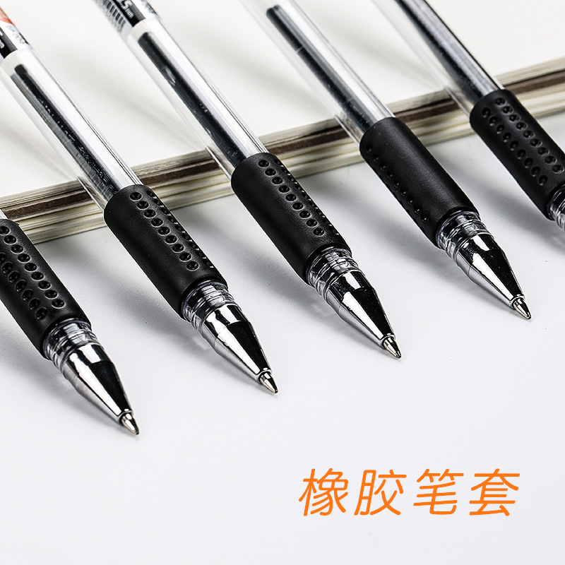 Bulk European Standard Gel Pen Black Writing 0.5mm Bullet Office Supplies Ball Pen Student Signature Pen Wholesale