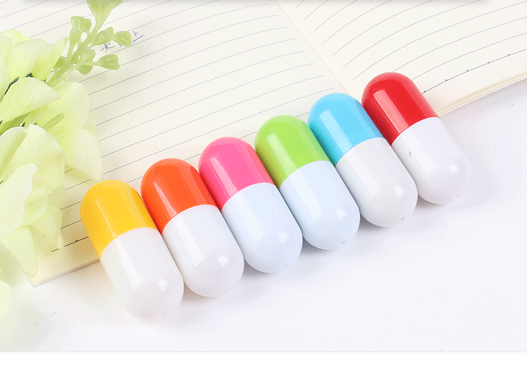 Cartoon Pill Plastic Ball-Pen Retractable Advertising Marker Korean Creative Stationery Student School Supplies Cute Cartoon Pill Plastic Ball-Pen Retractable Advertising Marker Korean Creative Stationery Student School Supplies Cute