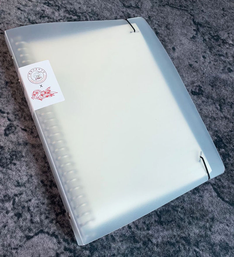 Notebook Custom Simple Transparent Pp Metal Loose-Leaf Binder Journal Book Notebook for Correction Student Stationery Notebook