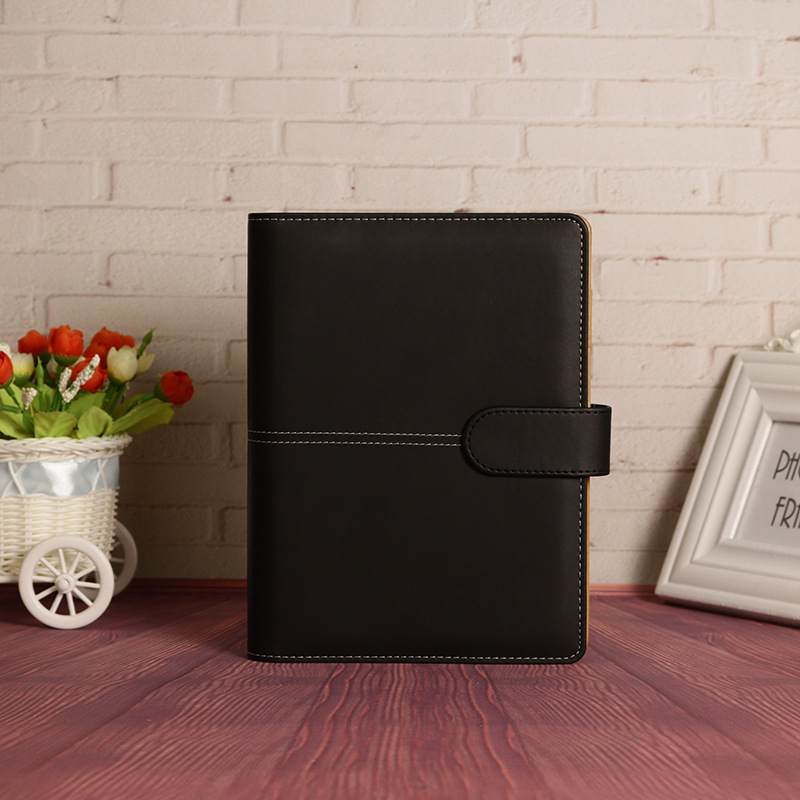 Factory in Stock Wholesale Pu Binder Notebook Business Meeting A5 Notepad Customizable Logo