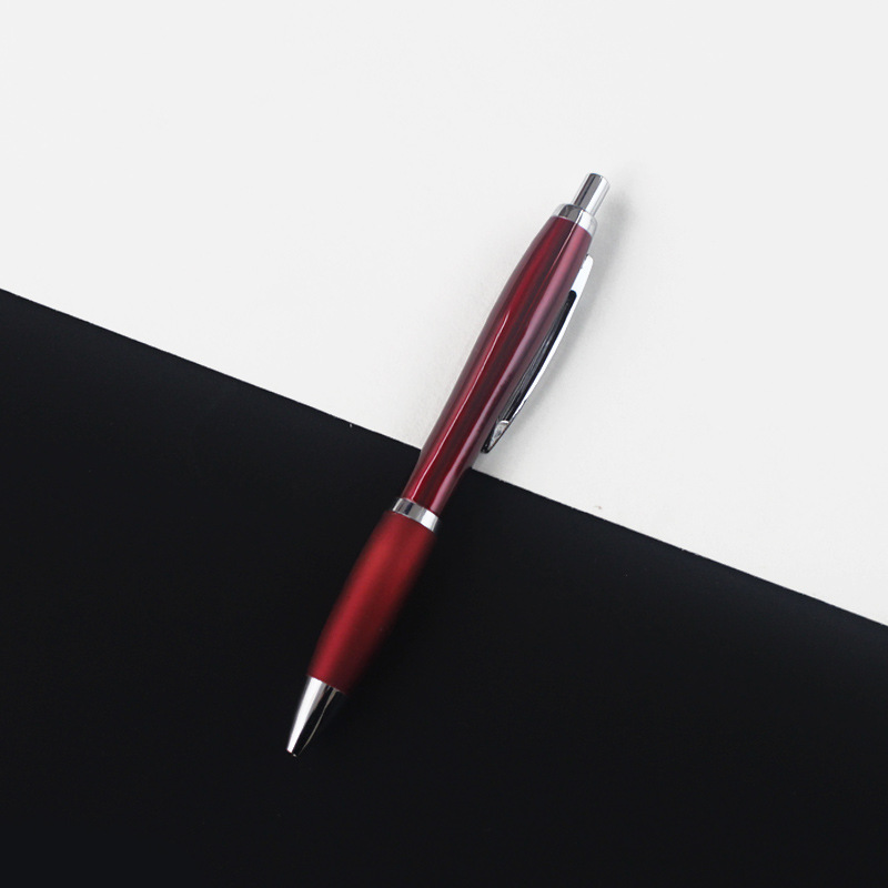 Metal Vase Style Pen Holder Pressing Pen Advertising Marker Office Supplies Metal Ball Point Pen Custom Logo Y604#