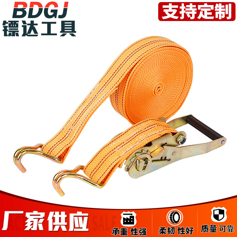 Factory Wholesale Ratchet Binder Goods Pull Special Rope Fastener Brake Band Ratchet Tie down Polyester Tensioner Spot