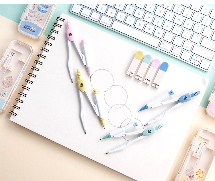 Aihao Stationery Primary School Student Examination Exclusive Compasses Student School Supplies Standard Drawing Drafting Tool Set