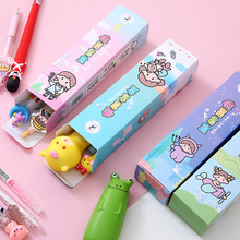 Yue Lu 6 Boxed Cartoon Soft Rubber Head Gel Pen Student Cute Ball Pen Korean Office Stationery Writing Pen Yue Lu 6 Boxed Cartoon Soft Rubber Head Gel Pen Student Cute Ball Pen Korean Office Stationery Writing Pen