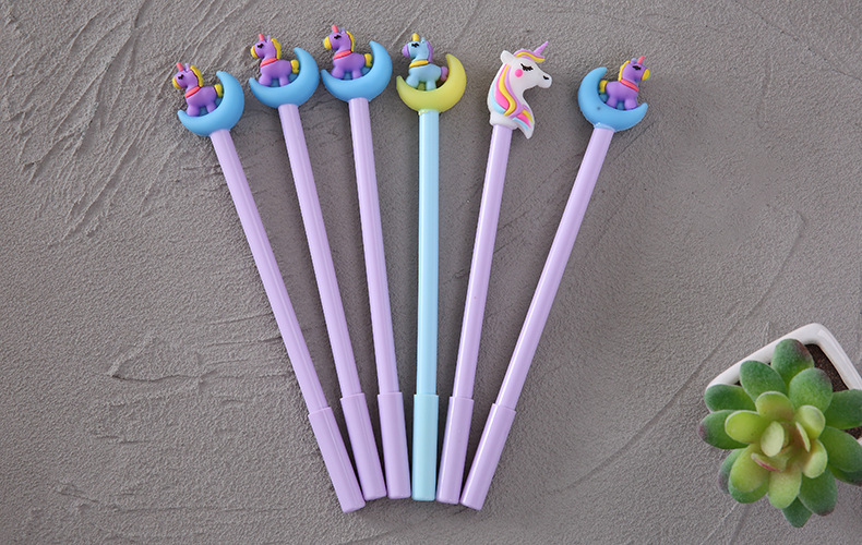 Yue Lu 6 Boxed Cartoon Soft Rubber Head Gel Pen Student Cute Ball Pen Korean Office Stationery Writing Pen Yue Lu 6 Boxed Cartoon Soft Rubber Head Gel Pen Student Cute Ball Pen Korean Office Stationery Writing Pen
