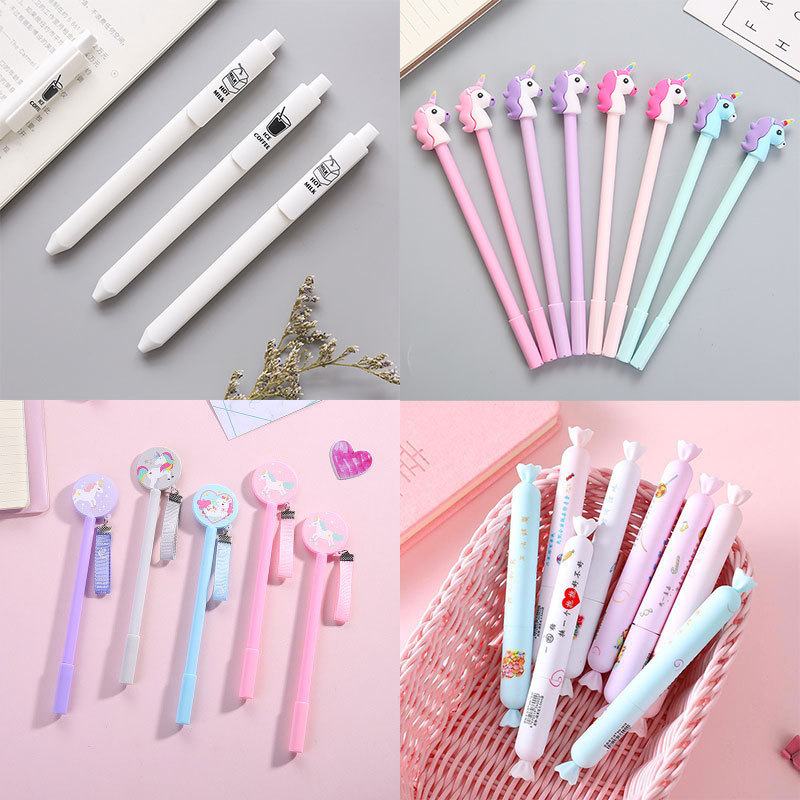 [Clearance Sale] Stationery Cute Cartoon Gel Pen Fresh Ball Pen Black Signature Pen Students&#039; Supplies