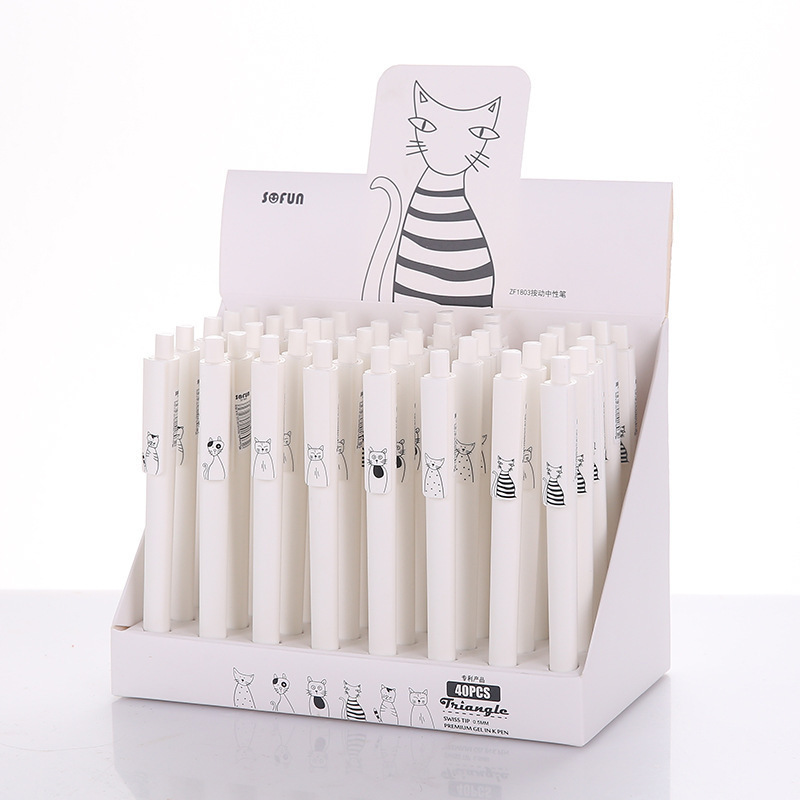 [Clearance Sale] Stationery Cute Cartoon Gel Pen Fresh Ball Pen Black Signature Pen Students' Supplies