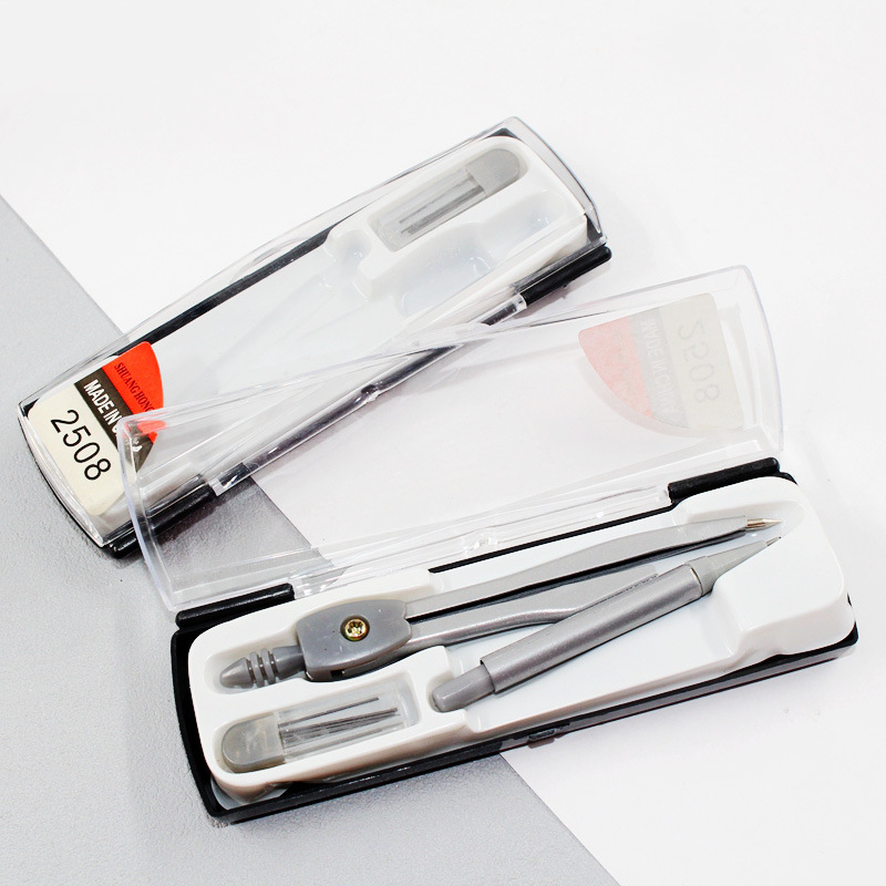Pride 2508 Compasses Boxed Compasses Student Geometric Drawing Supplies with Pencil Refill