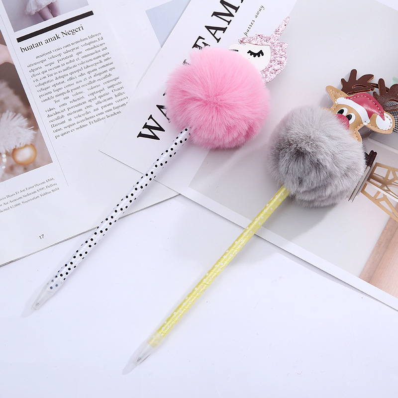 Creative Cartoon Fur Ball Pen Multi-Color Hairy Ball Ballpoint Pen Student Prize Pompom Pen Customizable Factory Direct Sales Creative Cartoon Fur Ball Pen Multi-Color Hairy Ball Ballpoint Pen Student Prize Pompom Pen Customizable Factory Direct Sales