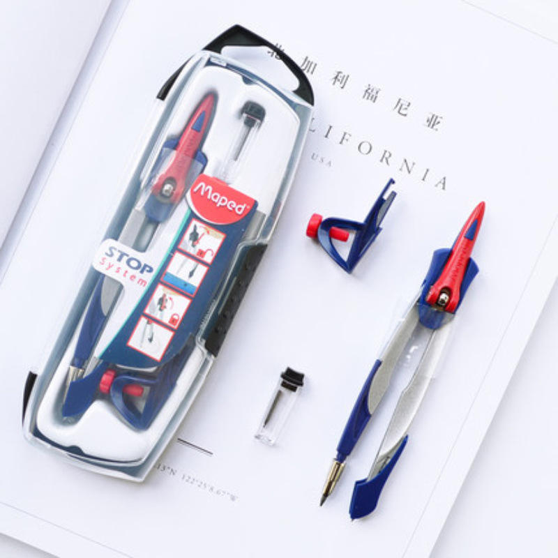 Maped Maped Three-Piece Set Smart Compasses Design Compasses Pencil +2.0 Pencil Refill 190100