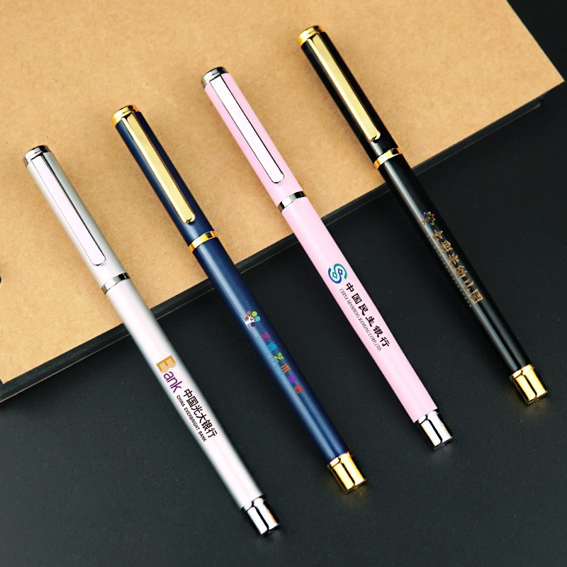 Advertising Marker Logo Metal Gel Pen Business Signature Pen Office Gift Ball Pen Activity Gift Pen