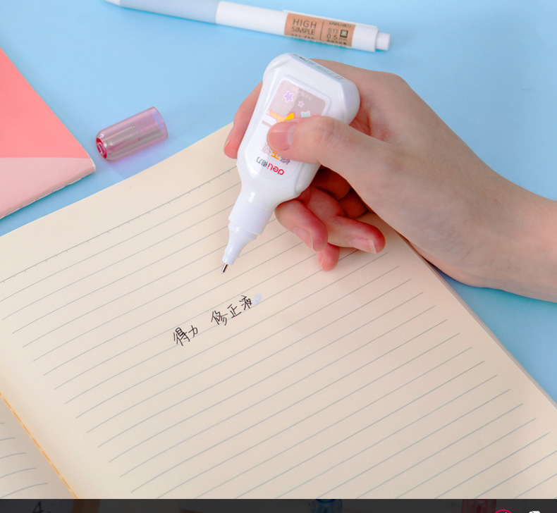 Deli Stationery 7284 Office Creativity Correction Fluid Correction Liquid Cute Student Use Correction Fluid 15ml Correction Fluid
