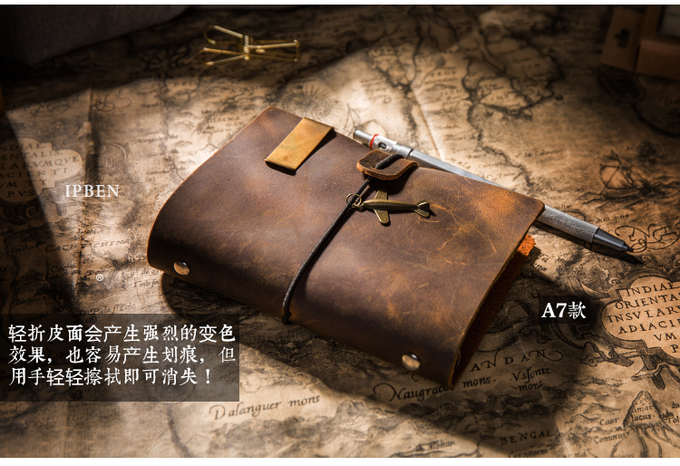 Handmade First Layer Leather Book Genuine Leather Hand Account Binder Notebook Retro Nostalgic Travel Diary Book A5a6a7