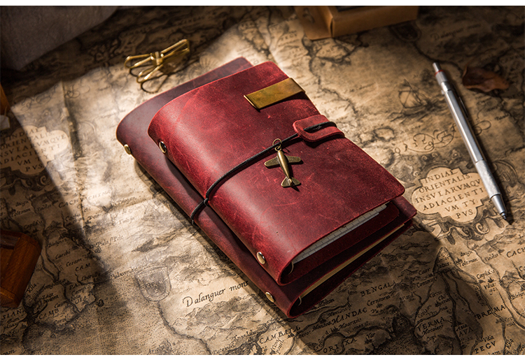 Handmade First Layer Leather Book Genuine Leather Hand Account Binder Notebook Retro Nostalgic Travel Diary Book A5a6a7