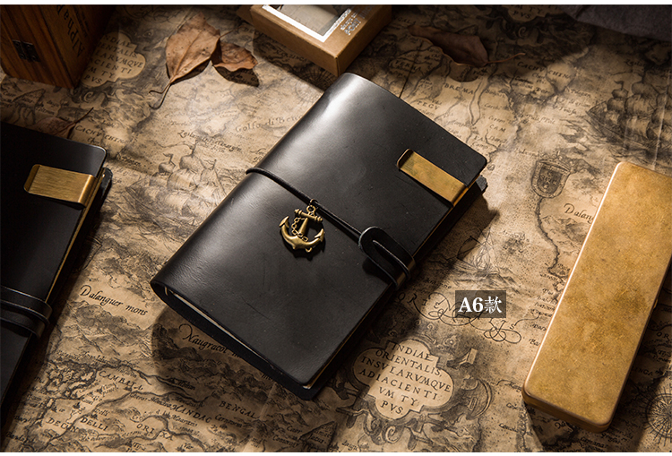 Handmade First Layer Leather Book Genuine Leather Hand Account Binder Notebook Retro Nostalgic Travel Diary Book A5a6a7