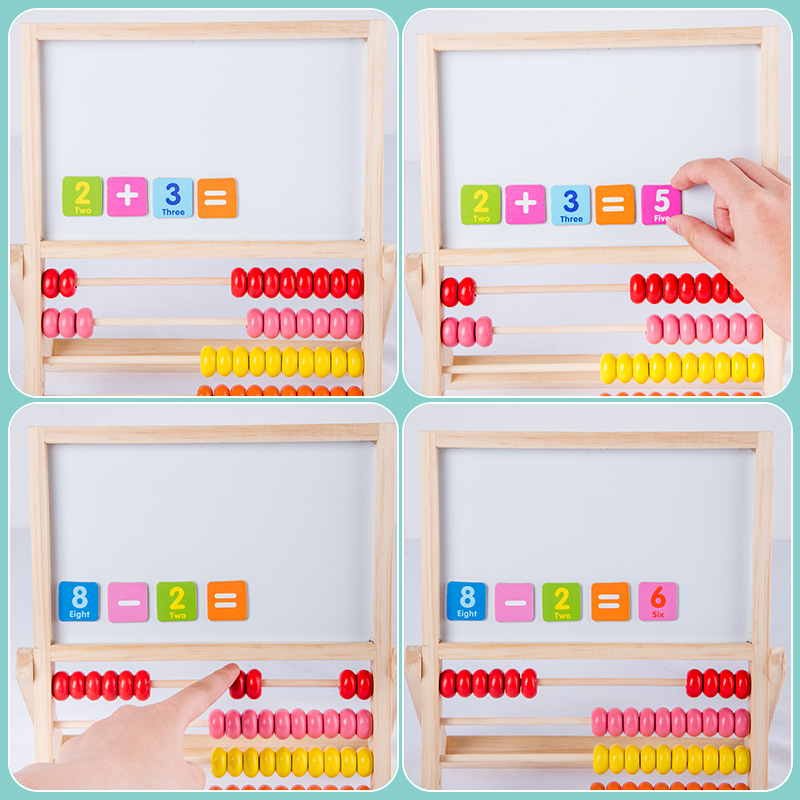 Children's Drawing Board Erasable Household Small Blackboard Easel Learning Writing Whiteboard Magnetic Ball Pen Dust-Free Baby Doodle